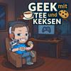 undefined Geek mit Tee und Keksen