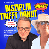 Podcast Disziplin trifft Donut - Der einzige Abnehm-Podcast, in dem zwei Menschen 100 Kilo abnehmen wollen